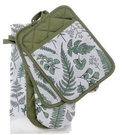 IH Casa Decor 5 Pc Kitchen Set Fern Leaves