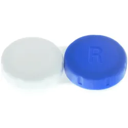 Kontaktlinsenbehälter II blau weiß