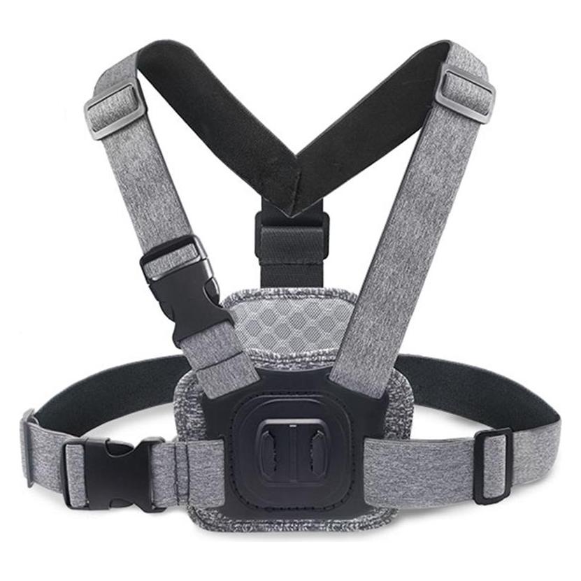 Techsuit - Camera Holder (JX-002) - for GoPro with Magnetic Base, Chest Wear - Gray (56340812)