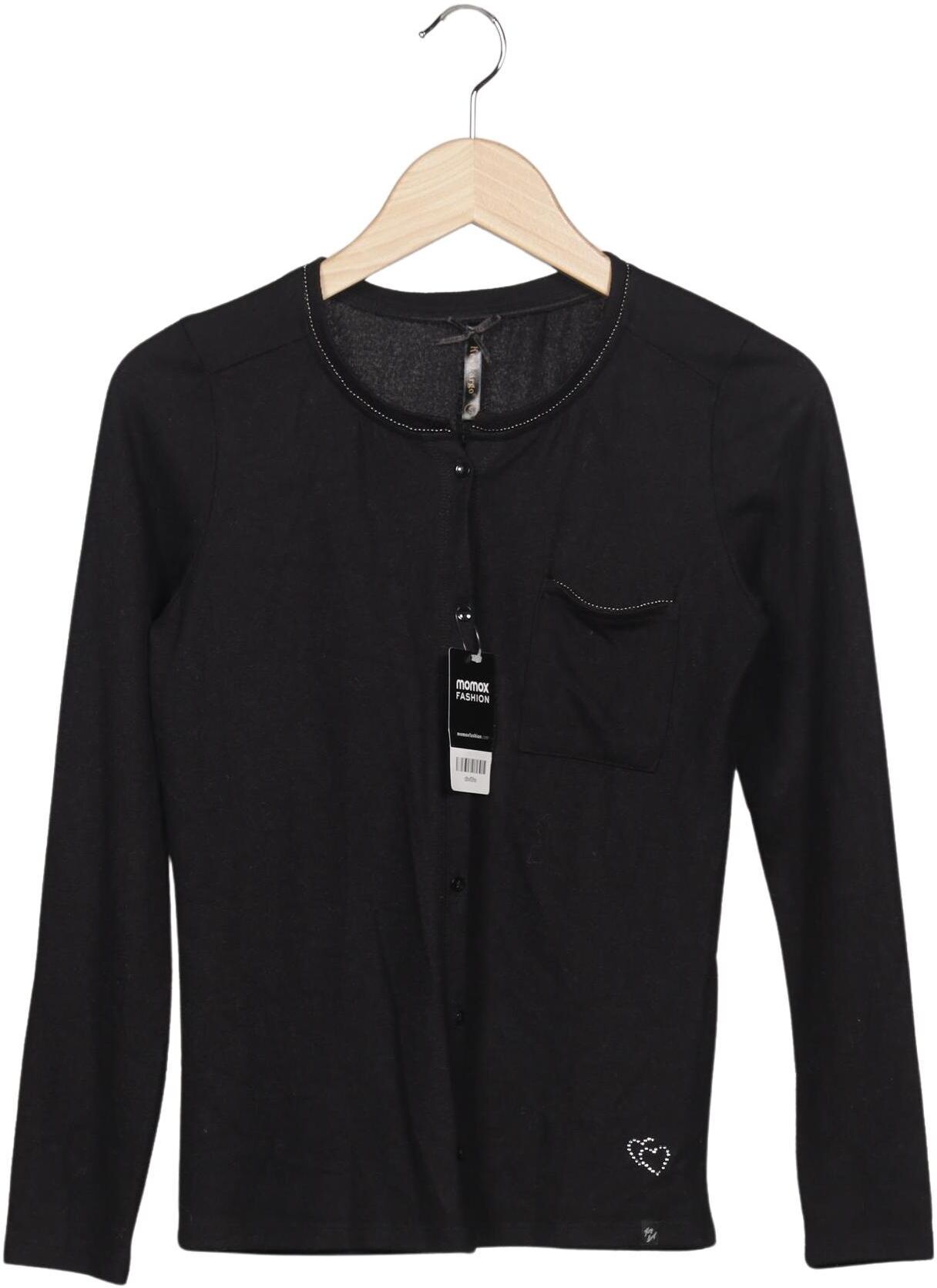 Key Largo Damen Strickjacke, Schwarz, Gr. S, Baumwolle / Viskose / Elasthan - Second Hand