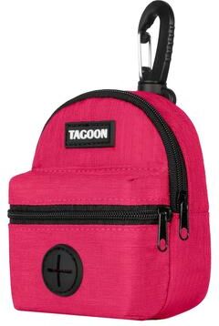 Market Central Portable Dog Walking Pouch With Waste Bag Holder Secure Leash Clip rose Red