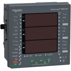 Schneider Electric METSEPM2130 Universalmessgerät PM2130, 3-phasig, 1A/5A, LED Anzeige, bis zur 31. Harmonischen, Modbus RS485, Genauigkeitsklasse