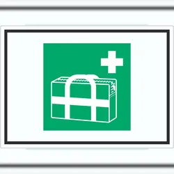 HB-Druck Medizinischer Notfallkoffer Symbol Aufkleber A0 (841x1189mm)