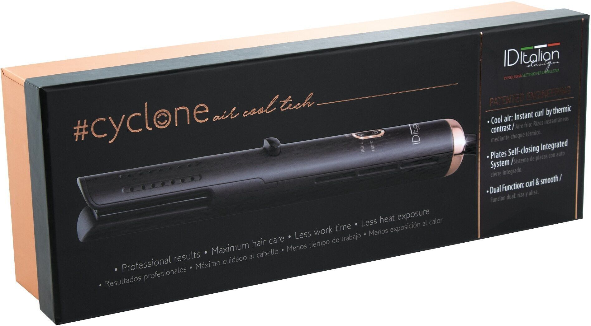 Italian Design Cyclone Sapphire Plattång   svart