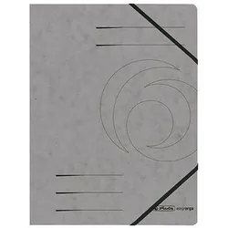 herlitz Eckspanner Karton A4 dunkelgrau