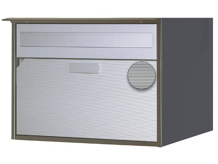 Huber Briefkasten Alu Schiefer 31 × 41.5 × 29.2 cm