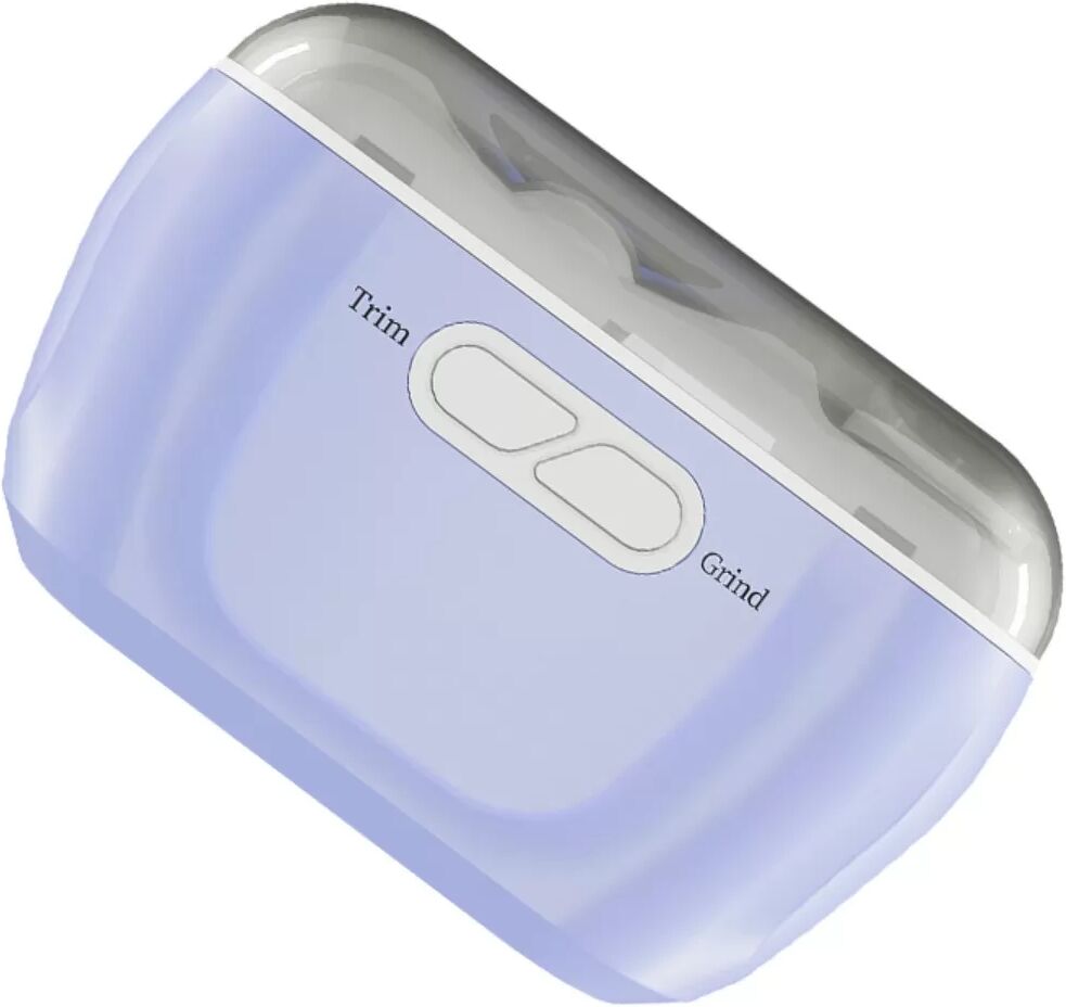 INF Lime à Ongles Électrique Rechargeable compatible with 3 Vitesses, Lumière LED, Charge USB-C - Lime Professionnelle Portable Violet