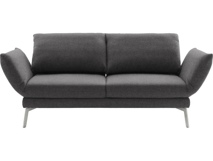 Multifunktionssofa, 248x225 cm, Polyester, Anthrazit, Drehsitzfunktion & Rückenverstellung, Schöner Wohnen-Kollektion