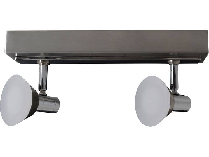 NÄVE LED Deckenspot Jericho , grau (chromfarben), 2, H: 13,7cm, 1 Stk., Leuchten, incl. Leuchtmittel, Farbe: chrome, LED Deckenspot
