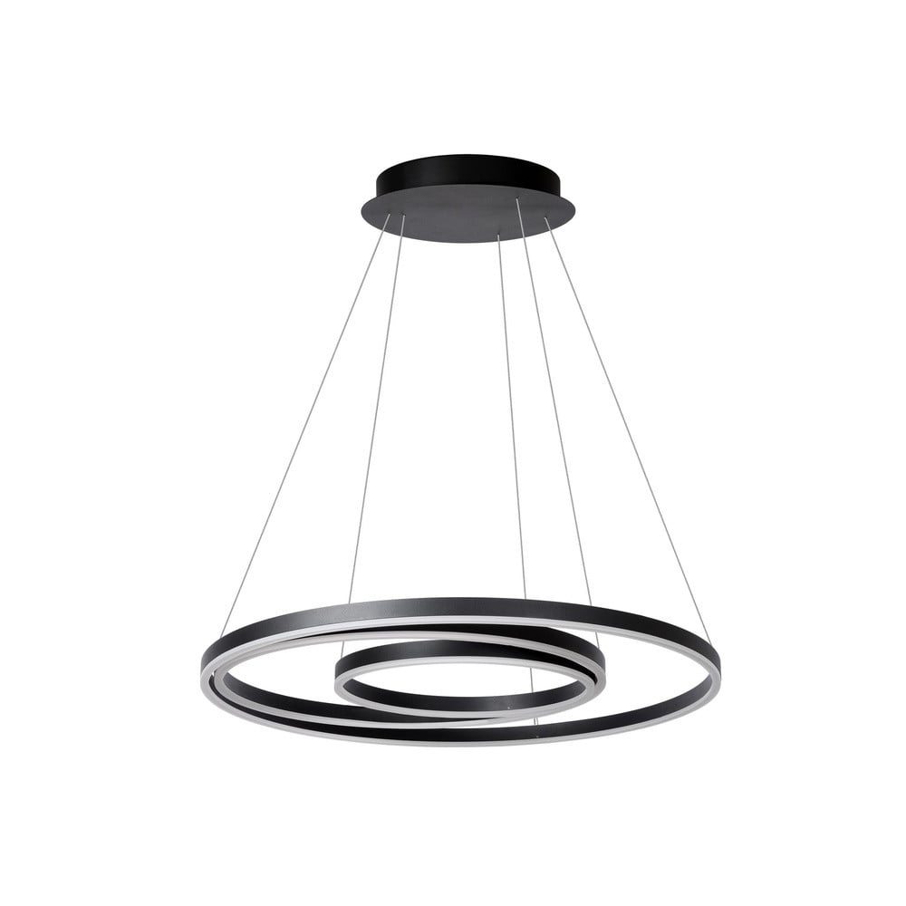 Moderne hanglamp Lucide Triniti zwart dimbaar met LED