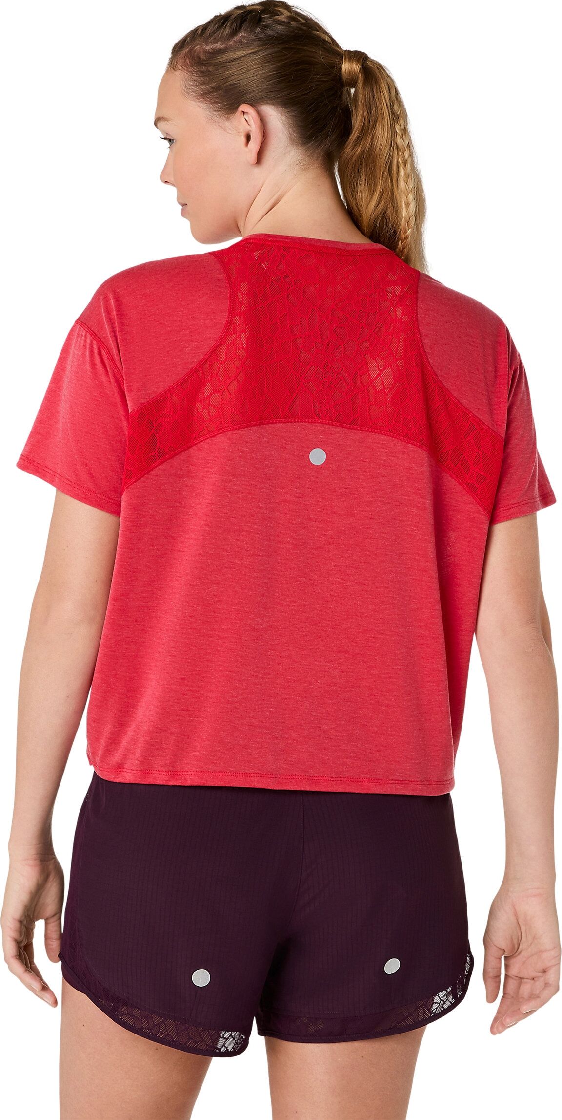 Laufshirt ASICS "NAGINO RUN SS TOP", Damen, Gr. L, speed rot, Obermaterial: 78% Polyester, 20% Viskose, 2% Elasthan, Shirts Laufshirt, ACTIBREEZE™ Technologie, Wärmend, Atmungsaktiv speed rot L