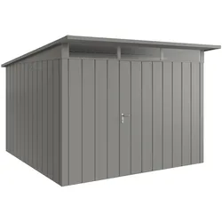 Hörmann Metall-Gerätehaus "Juno" mit Pultdach, JPD14 - Modern, 310 x 310 cm (B x T),graualuminium,