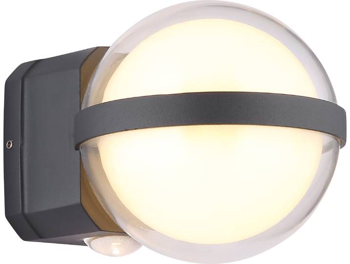 Applique murale extérieure Alu Applique murale LED Spot extérieur Lampe extérieure noire 34157