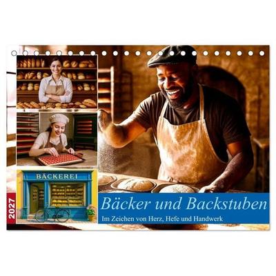 Bäcker und Backstuben (Tischkalender 2027 DIN A5 quer), CALVENDO Monatskalender