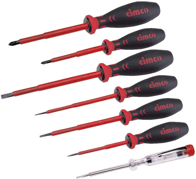 Cimco Set de tournevis 7 pièces 1000V 117802 (117802)