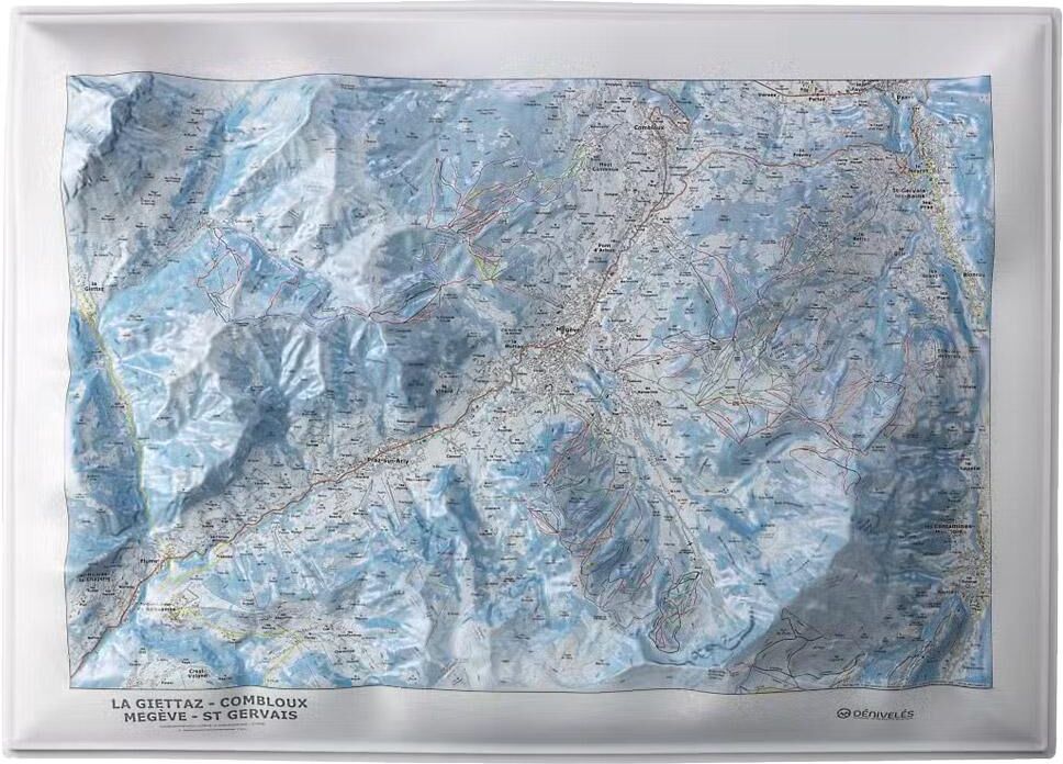 Deniveles  - Domaine Megeve - Saint-Gervais - Combloux - Carte 3D