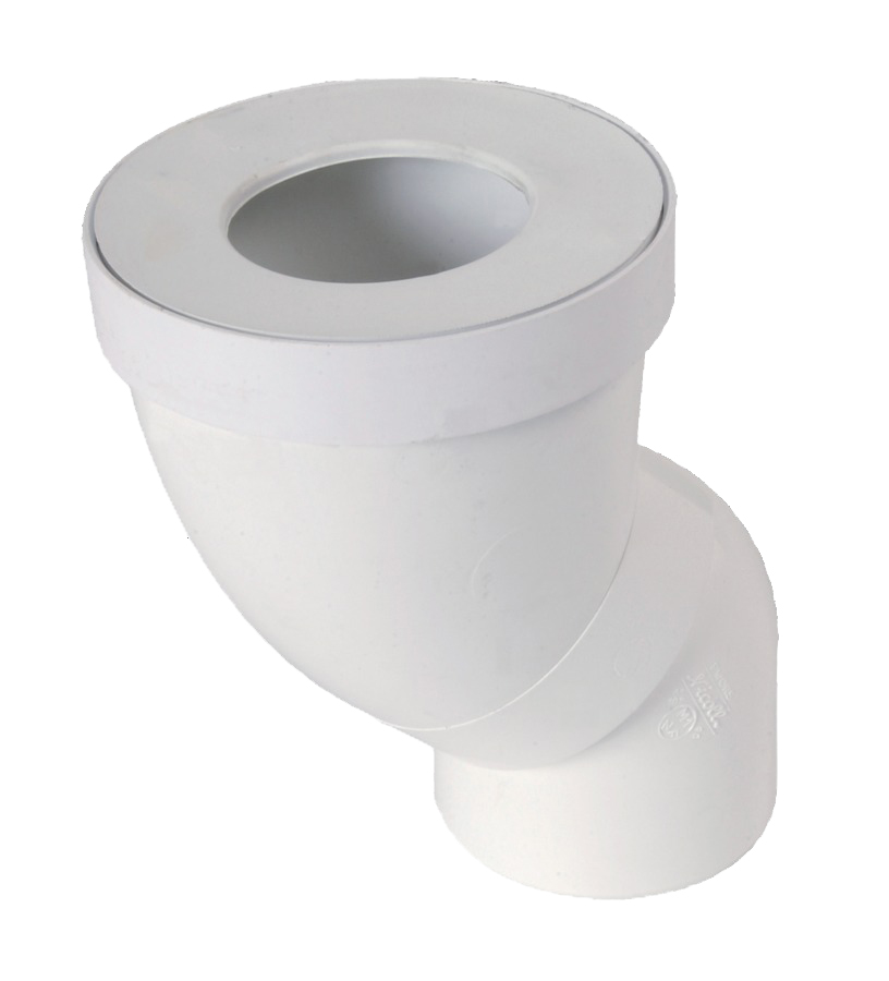 Pipe orientable de wc diamètre 100 joint 85/107 NICOLL 1PWOR Blanc
