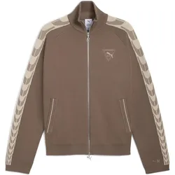Puma, Herren, Laufjacke, x REPRESENT T7 Knit Jacket (XL), Braun