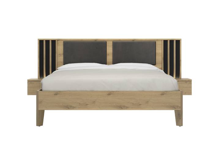 Bett Rivo Eiche Dekor Holzwerkstoff 160 x 200 cm - Bett