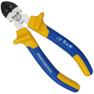S&R Seitenschneider 161007185, 180 mm, verchromt, Mehrkomponentengriffe