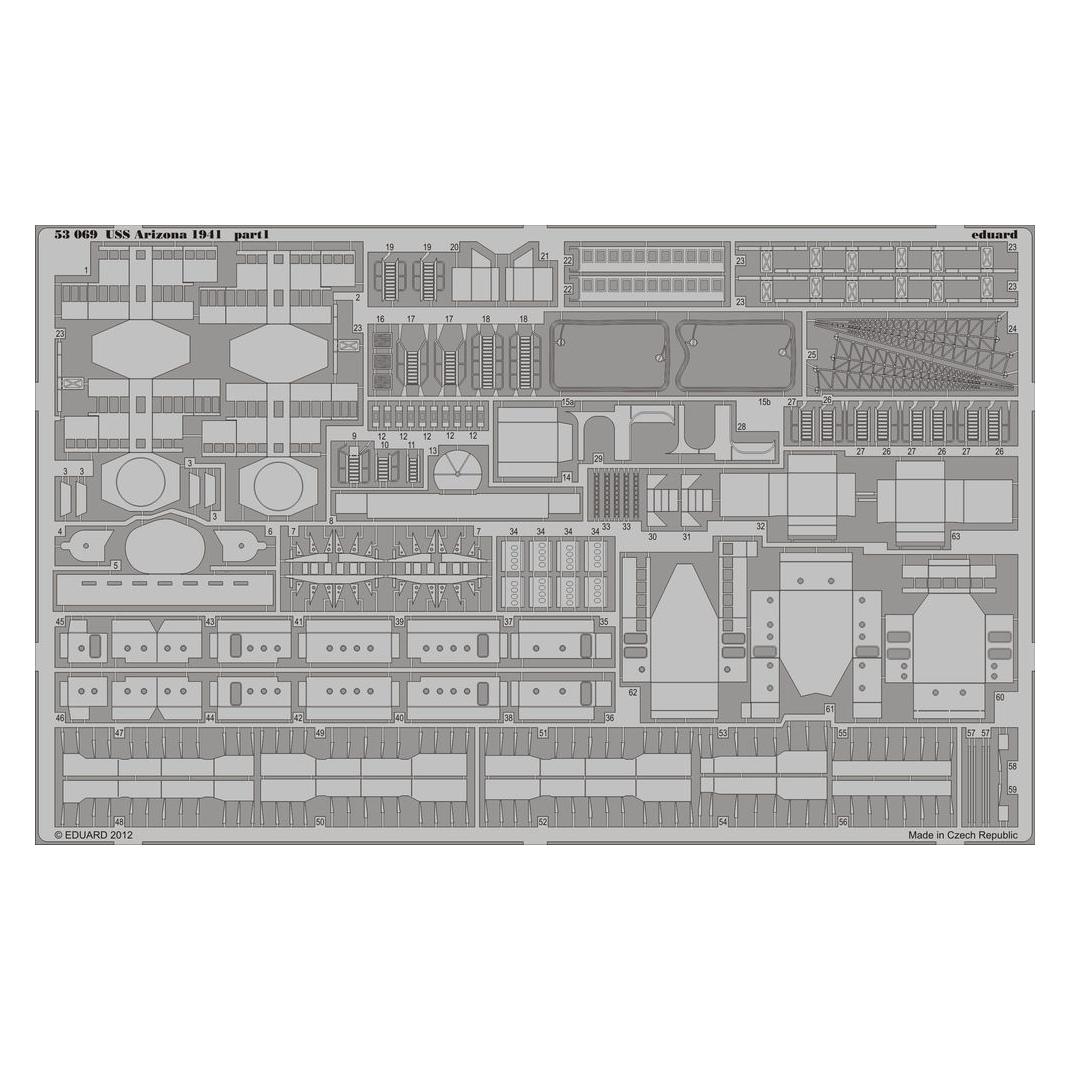 Eduard USS Arizona 1941 1/350 for Hobby Boss (53069)