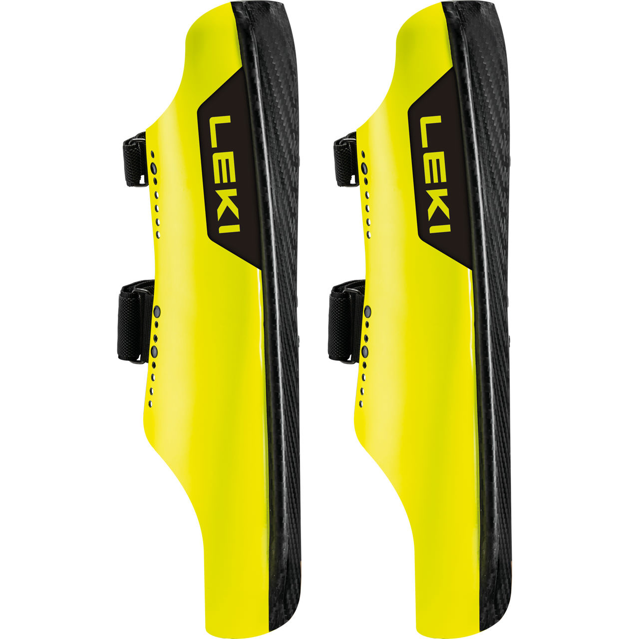 Leki Schienbeinschutz Carbon Railroad Race neonyellow/carbon - 46 cm