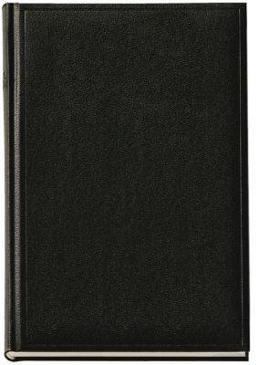 Korsch Praxistimer 2027, Format A4, 400 Seiten, 1 Wochentag je Seite, Kalendarium für D/GB/F/I, Leseband, B 210 x H 297 mm, schwarz