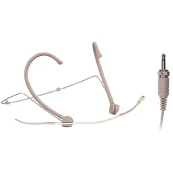 Mipro MU-55HNS-3P Miniatur-Kond.mikrofon, Nackenbügel in 3 verschiedenen Größen, beige, (Kugel), 3,5 Miniklinke