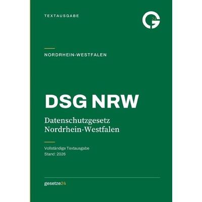 DSG NRW – Datenschutzgesetz Nordrhein-Westfalen, Taschenbuch von Gesetze24 Deutschland, Epubli, 978-3-565-78684-8