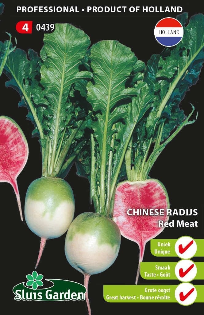 Sluis Garden Chinese Red Meat Radijs zaden