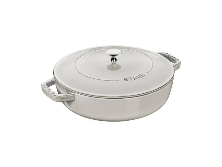 STAUB Staub Chistera tiefe Schmorpfanne Gusseisen Ø28 cm White truffle