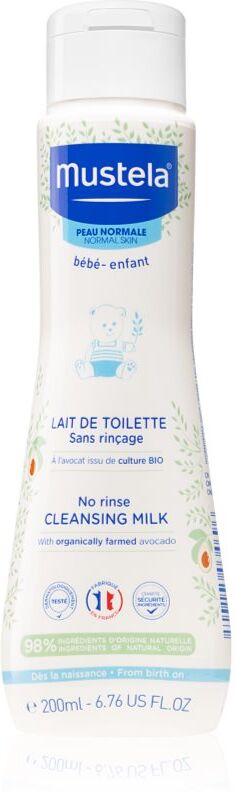 Mustela Bébé lait nettoyant pour enfant 200 ml