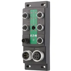 Eaton 183270 SWD Block-Modul Ein-/Ausgabemodul IP69K, 24 V DC, 8 Ausgänge mit separater Versorgung, 4 E/A-Buchsen M12 EU6E-SWD-8XD-1