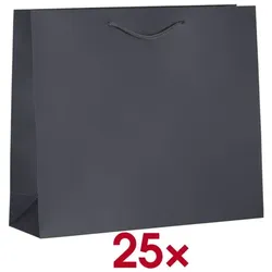 VP 25er-Pack Tragetaschen anthrazit 18 L grau, 42x36 cm
