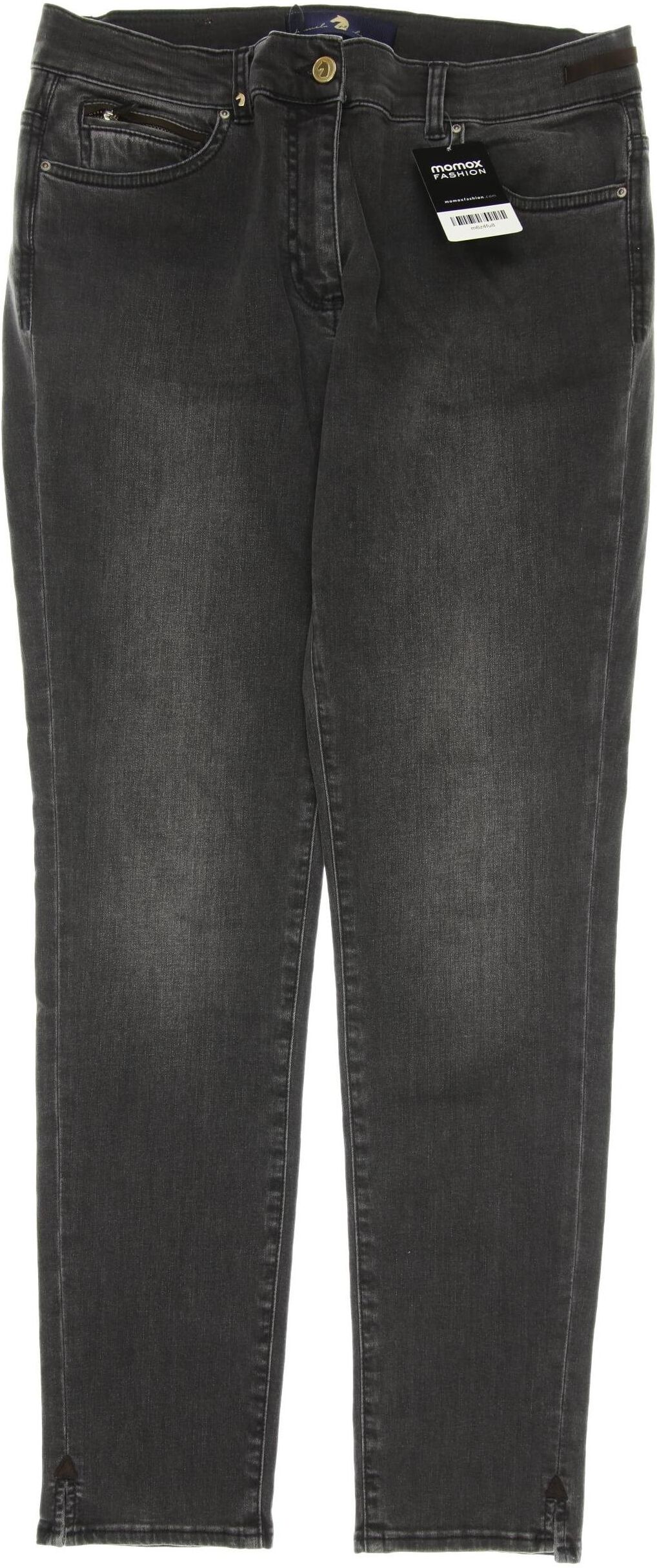 Pamela Henson Damen Jeans, Grau, Gr. EU 42, Elasthan / Baumwolle - Second Hand