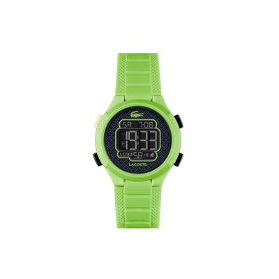 Chronograph LACOSTE "LC33 Kids", hellgrün, Armbanduhren, Kinder, Chronograph, Quarzuhr, Armbanduhr, Silikonarmband, digital, Stoppfunktion