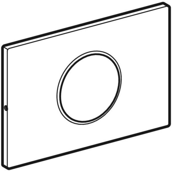 Geberit BetPl. Sigma10 zu WC-Strg. mit 242792SN1 elektron. Sp-Ausl. Edelstahl verschraubt