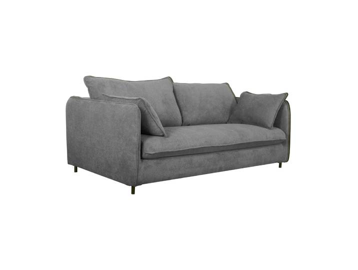Canapé convertible 3 places en tissu gris
