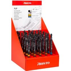 Aristo, Bleistift, Feinminenstift FLP Display 30, 7x 0.35, 15x 0.5, 8x 0.7, schwarz (0.70 mm, 30x)