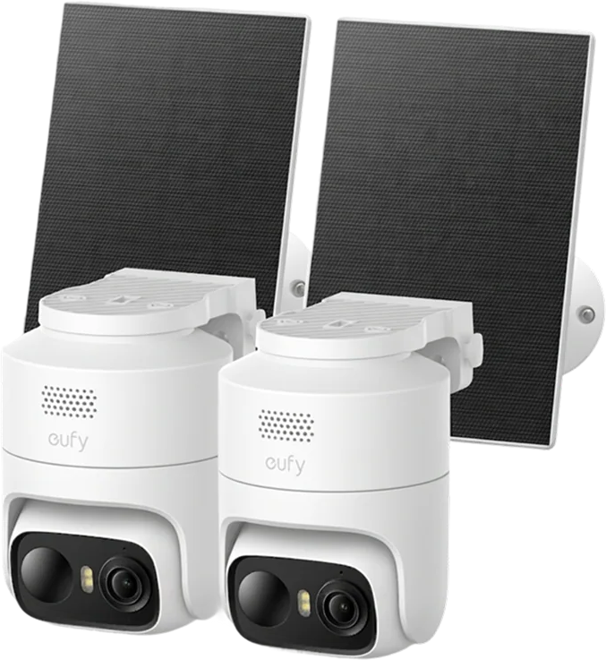 eufyCam C37 2K Smart Security Camera CCTV with Solar panel (2pack)