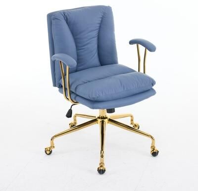 No Swivel Upholstered PU Office Chair