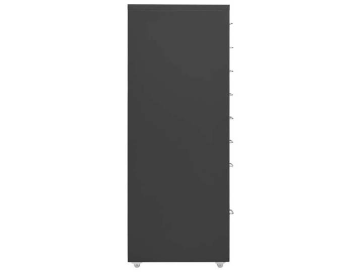 Anthracite Classeur mobile Armoire de classement JILL'S Anthracite 28x41x109 cm Métal LV1190