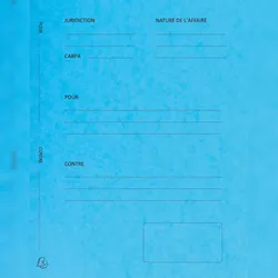 Exacompta 220102E 5x 25er Packung Mappe Pour/contre 25x32cm - Türkis