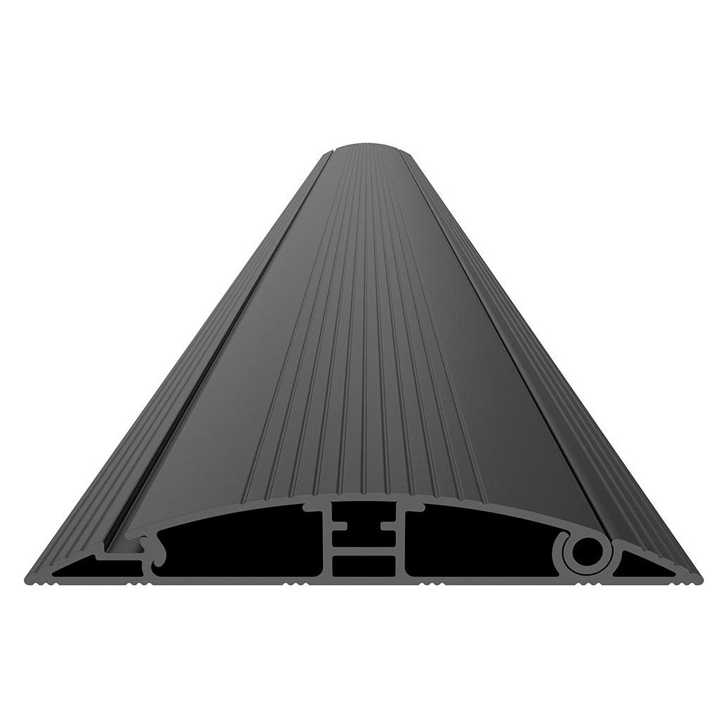 Multibrackets Aufboden Kabelkanal 139x1600, Alu, schwarz (Kabelkanal, 160 cm) (5407)