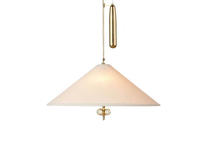 GUBI Plafonnier A1967 Toile-laiton