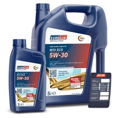 Eurolub 6 L WIV ECO SAE 5W/30 + Ölwechsel-Anhänger [Hersteller-Nr. 10801530]