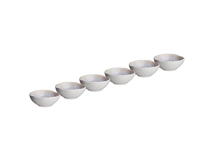 Coupelles à dips ARTISAN - Lot de 6 Ø 8cm Blanc/Blanc