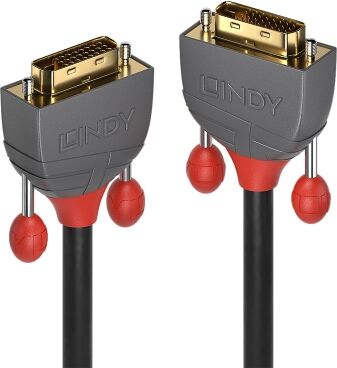 Lindy 36222 DVI-D Dual Link Kabel, 2.0m, Anthra Line