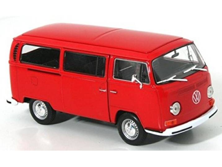 VW bus T2 1972, rood 1:24