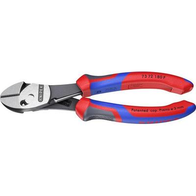 Knipex TwinForce 73 72 180 F Werkstatt Kraft-Seitenschneider mit Facette 180mm